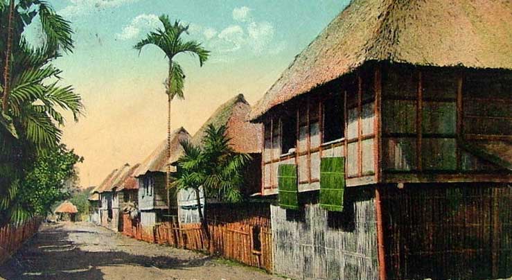 A village street postcard from the early twentieth century. Featured image is another similar postcard.