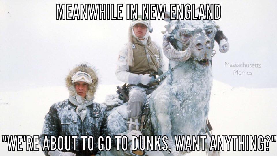Dunkin Donuts meme courtesy of Massachusetts Memes.