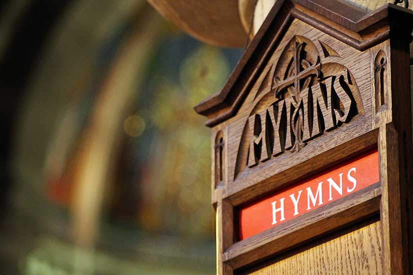 Photo of church hymn in Tempting Hymn by Jennifer Hallock from steamy Sugar Sun historical romance series