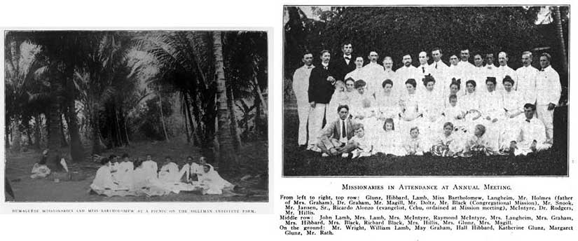 American Presbyterian missionaries at Silliman University in Dumaguete Philippines