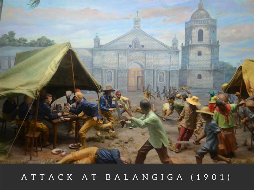 Google Cultural Institute shows Ayala Museum Balangiga attack in war between Philippines and America in Gilded Age
