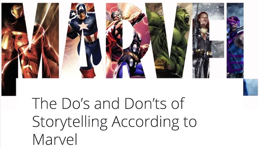 Storytelling According to Marvel Banner