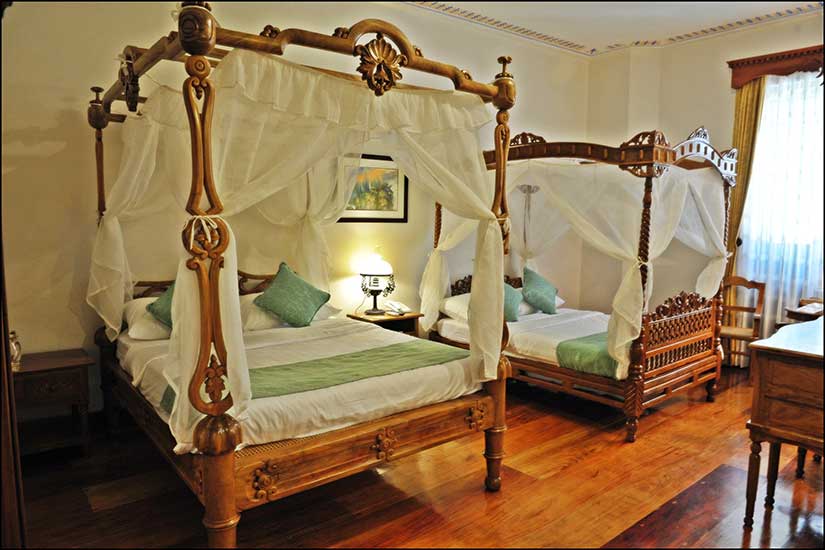 Reproduction of antique Philippines bed in the Sugar Sun steamy historical romance series