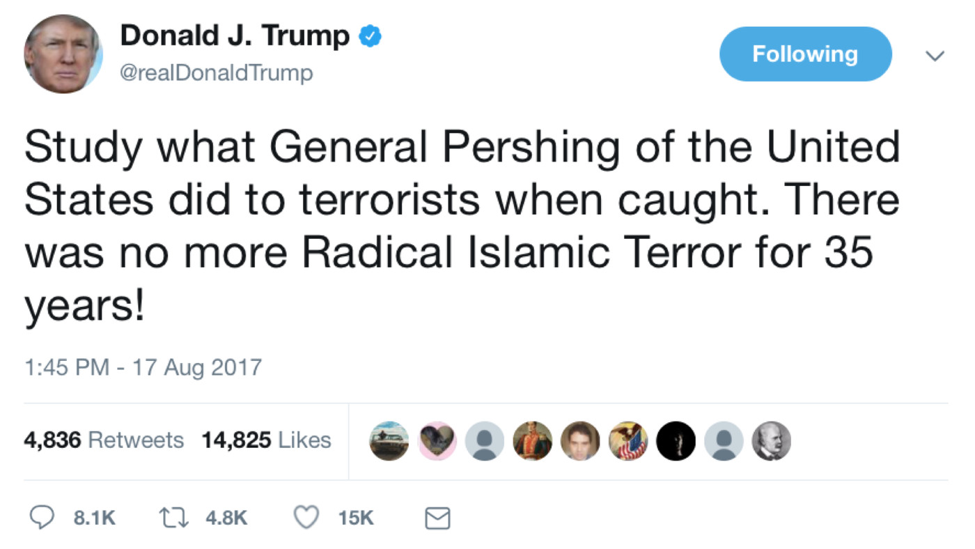 Donald Trump on Pershing