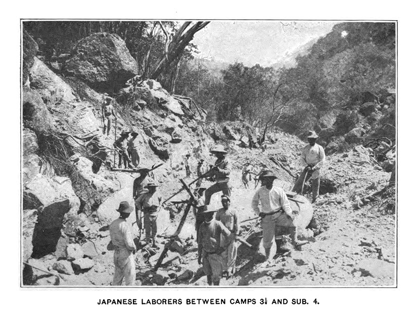 Japanese laborers on Benguet Road for Jennifer Hallock Sugar Moon