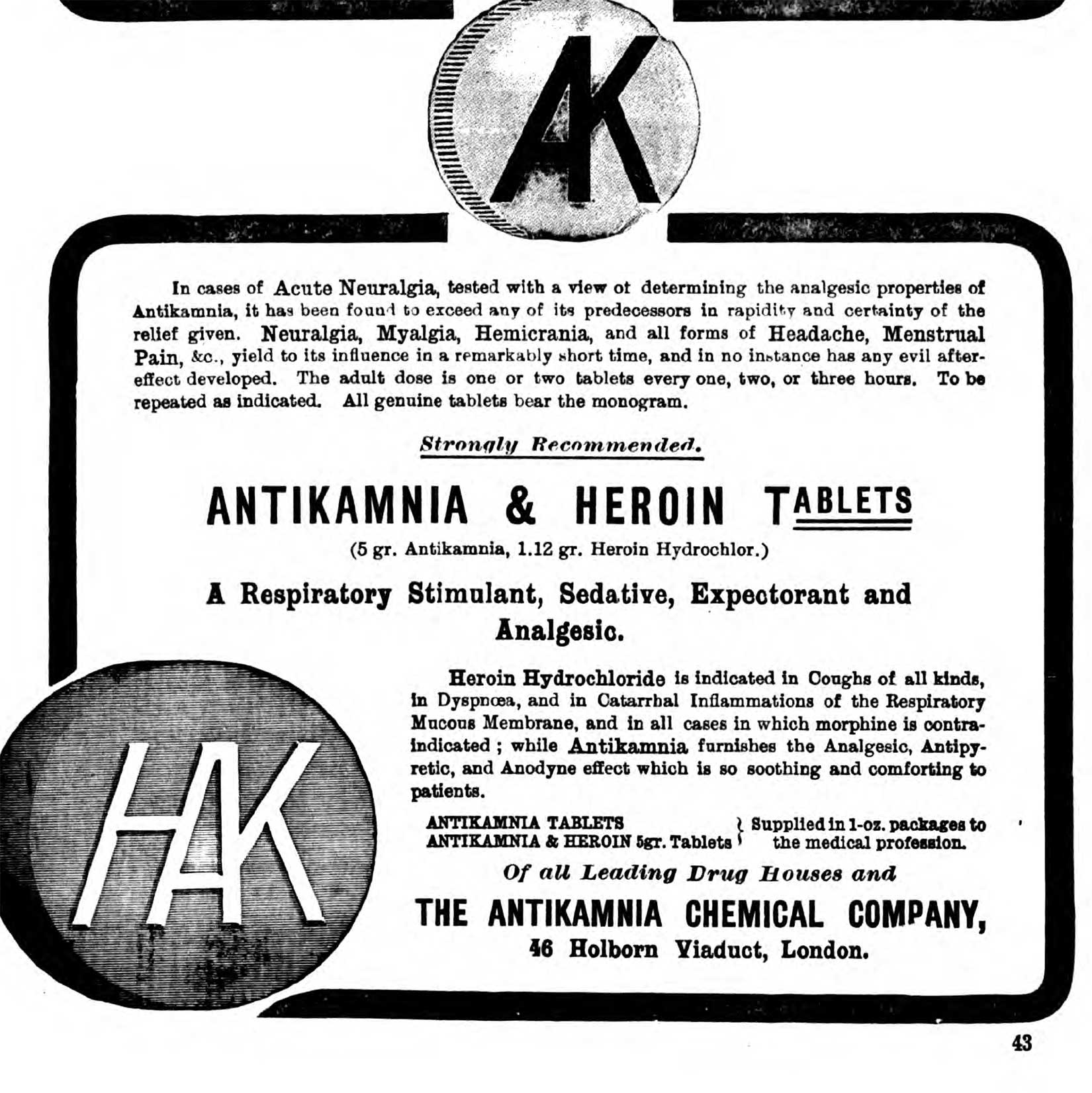 Antikamnia-Heroin-Lancet