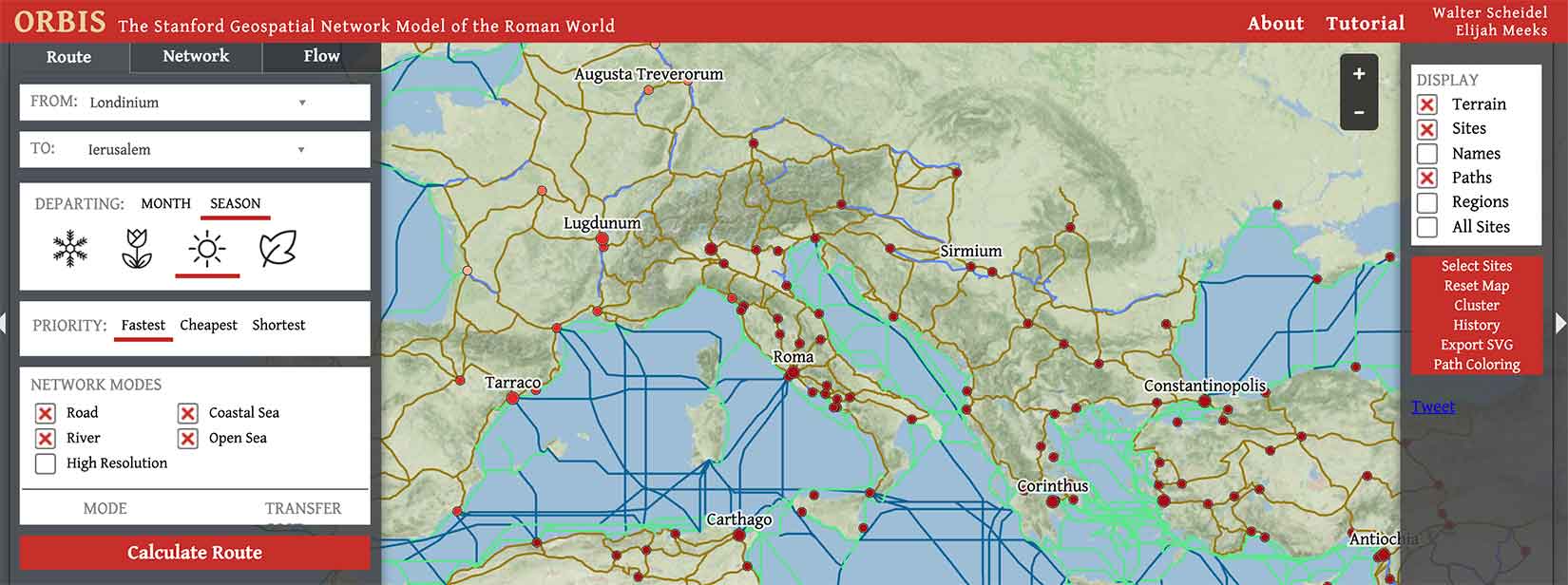 Orbis-Geospatial-Network-Rome-Travel-Distance-Screen